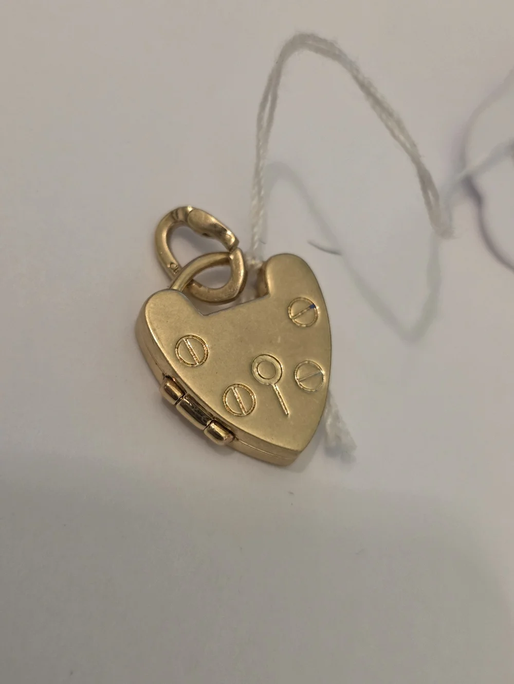 Clare V Padlock Locket Vintage Gold Color. New With Tag. - Picture 4 of 7